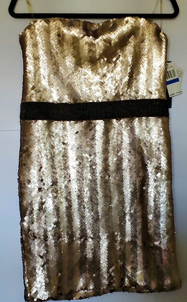 Babyphat Gold Sequin Dress
